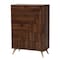 Baxton Studio Graceland Mid-Century Modern Transitional Walnut Brown Finished Wood 5-Drawer Storage Chest 236-13275-ZORO - alternate 1